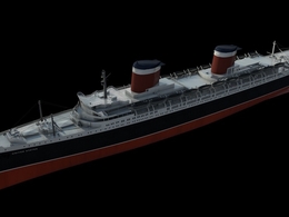 SS United States号邮轮C4D模型