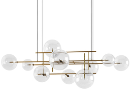 加洛蒂水平气泡吊灯艺术照明3D模型素材下载Bolle Orizzontale Hanging Lamp by Gallot