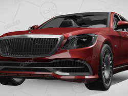梅赛德斯迈巴赫s650汽车豪华轿车2019款C4D汽车模型下载