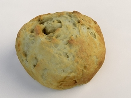 欧式乡村面包C4D模型 Rustic Bun