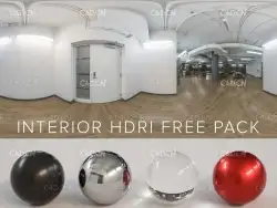 6幅高分辨率室内环境HDRI贴图素材合集 indoor environment