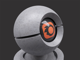 C4D CORONA光面混凝土材质 corona concrete light