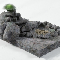 石头、假山3D模型