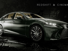 雷克萨斯汽车模型automotive visualization