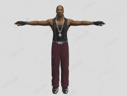 非洲说唱哥手造型人物 snoop-dogg-rig