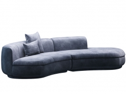 巴克斯特品牌皮亚夫沙发组合1号3D模型素材下载Piaf Sofa Composition 1 by Baxter