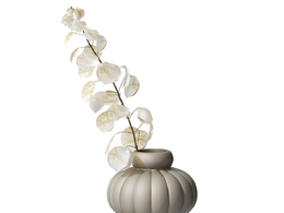 02号气球花瓶配月季Louise Roe品牌花瓶3D模型素材下载Balloon Vase 02 with Lunaria b
