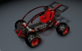 乐高后驱沙滩赛carC4D模型 LEGO Buggy II 3d model