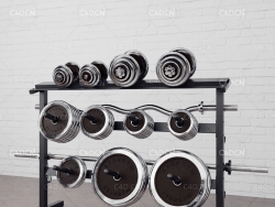 C4D哑铃架子家用哑铃支架可拆卸加厚商用健身哑铃架子