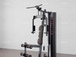 C4D健身器材套装组合多功能室内力量运动器械综合训练器材单人站Multigym