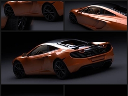 2011款迈凯轮赛车C4D模型