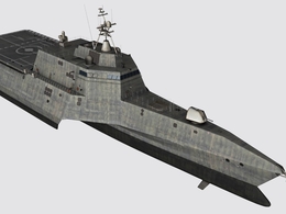 海军舰船 lcs濒海战斗舰C4D模型 Littoral Combat Ship