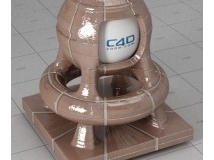 c4d for vray紫色墙砖材质-ceramica