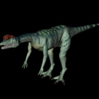 恐龙3D模型：双脊龙（DILOPHOSAURUS ）