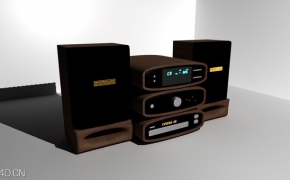 音响设备C4D模型 Audio equipment