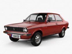 1977款大众MK1 大众Derby汽车 Volkswagen Derby 1977 3D model