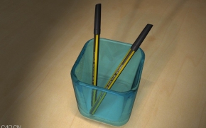 笔筒C4D模型 Penne