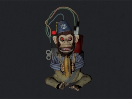 猴子炸弹C4D游戏模型 Monkey Bomb