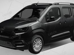 丰田pro-ace-city封闭车厢货车运输车面包车2021款C4D汽车模型下载