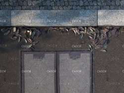 双盖式道路井盖C4D VRAY模型 manhole cover