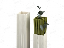 艺术插花瓶子C4D模型