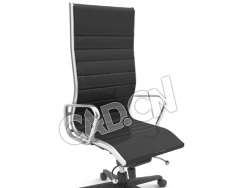 职员靠背旋转椅办公家具C4D模型