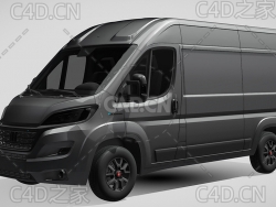 菲亚特汽车ducato杜卡托面包车2022款C4D汽车模型下载