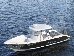 C4D小型游艇 motorboat 3d model