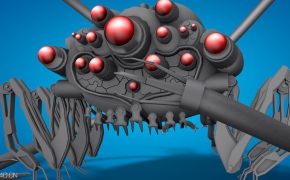 科幻海怪C4D模型 Science fiction