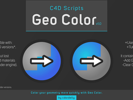 C4D快速添加色彩脚本 Geo Color - Scripts Package v1.0