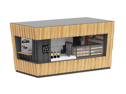 咖啡店Coffee Kiosk 3D Model