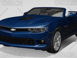 雪佛兰敞篷车2014款C4D汽车模型下载