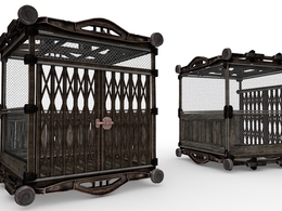 生锈的老式电梯井电梯C4D模型 Elevator 3d model