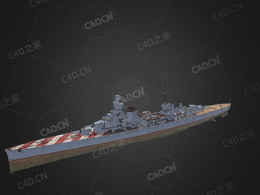 意大利海军塔兰托级巡洋舰C4D模型下载Trento 3d model