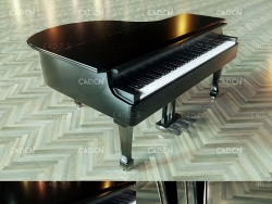 专业三角钢琴C4D模型 piano