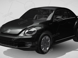 大众甲壳虫2015款C4D汽车模型下载