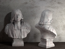 C4D人像雕塑 名人塑像-约翰·卫斯理雕塑模型 John Wesley