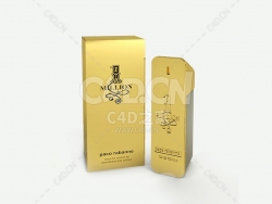 帕高拉巴纳香水瓶C4D模型PacoRabanne