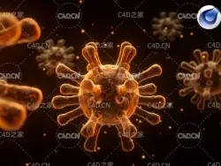 C4D+OC创建真实的新型冠状病毒教程（含工程文件）Modeling Corona virus