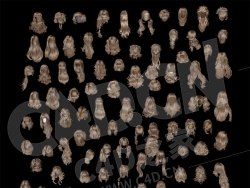 102个女性头发造型发型模型合集（第二套）Sexual hair styling