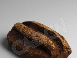 C4D芝麻面包模型 Bread