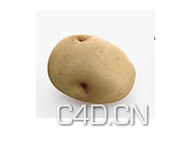 C4D蔬菜模型-土豆3D模型 Potato