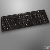 键盘3D模型：free keyboard 3d model download