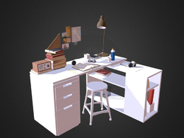 办公桌(office set)C4D模型