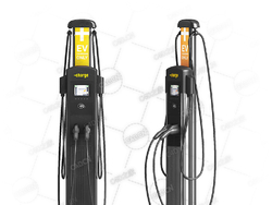 汽车充电站电动车充电桩C4D模型下载car_charging_station