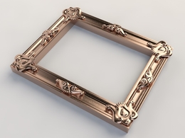 欧式相框C4D模型 Continental Frame