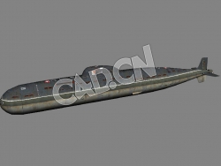 671型攻击核潜艇C4D模型 Victor II-class Submarine 3d Model