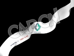 C4D长条彩带丝带彩条广告布料飘动动画模型