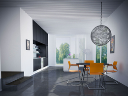 C4D室内模型 时尚厨房餐厅C4D模型 Fashion kitchen