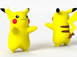 口袋精灵皮卡丘C4D模型 Pikachu